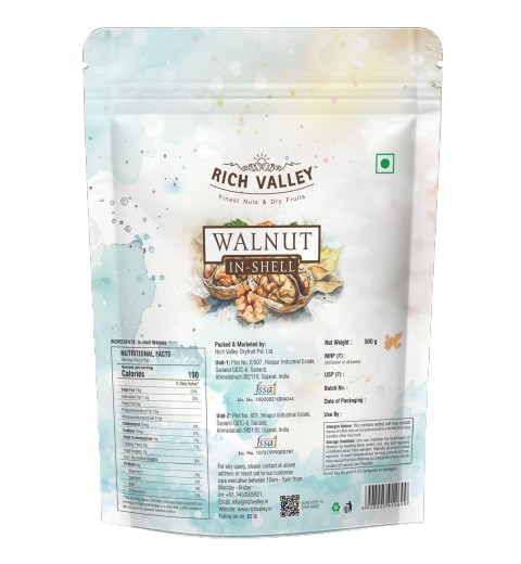 CHILE WALNUT IN SHELL 500GM POUCH - Image 2
